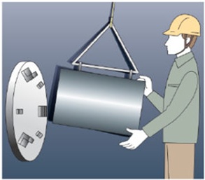 Loading parts onto a horizontal grinding machine